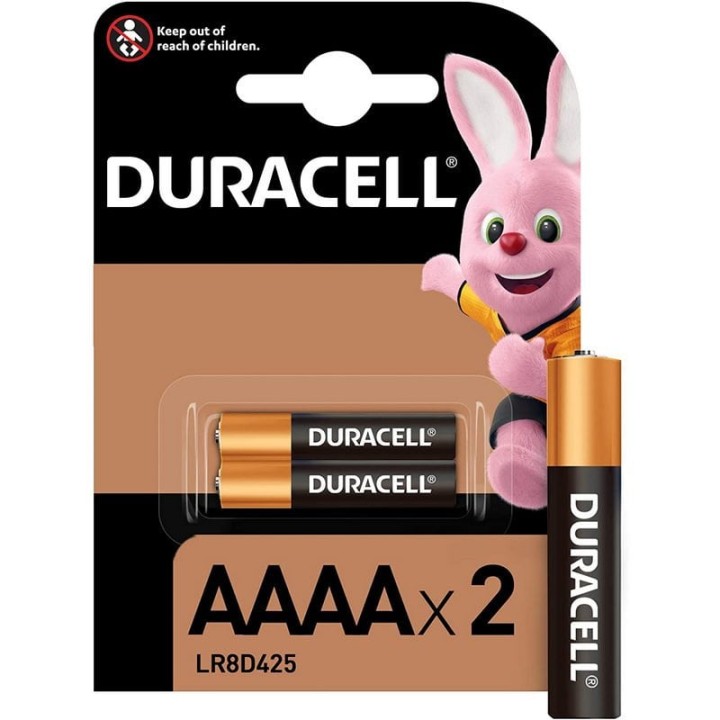 Duracell Pilas Alcalinas LR61 AAAA 1.5V 2 Unidades