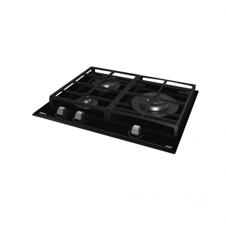 Teka GZC 63310 Placa de Gas Natural 3 Zonas 60cm Negra