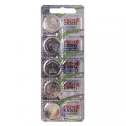 Maxell CR 2025 Pack 5 Pilas de Botón Litio