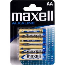 Maxell Alkaline 4 Pilas LR6-AA