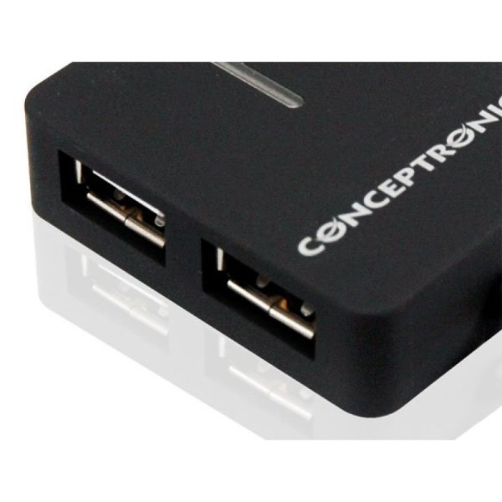 Conceptronic Mini Travel Hub 4 Puertos USB 2.0