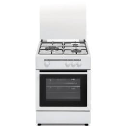 Vitrokitchen CB5530BB Cocina de Gas 3 Zonas Blanca