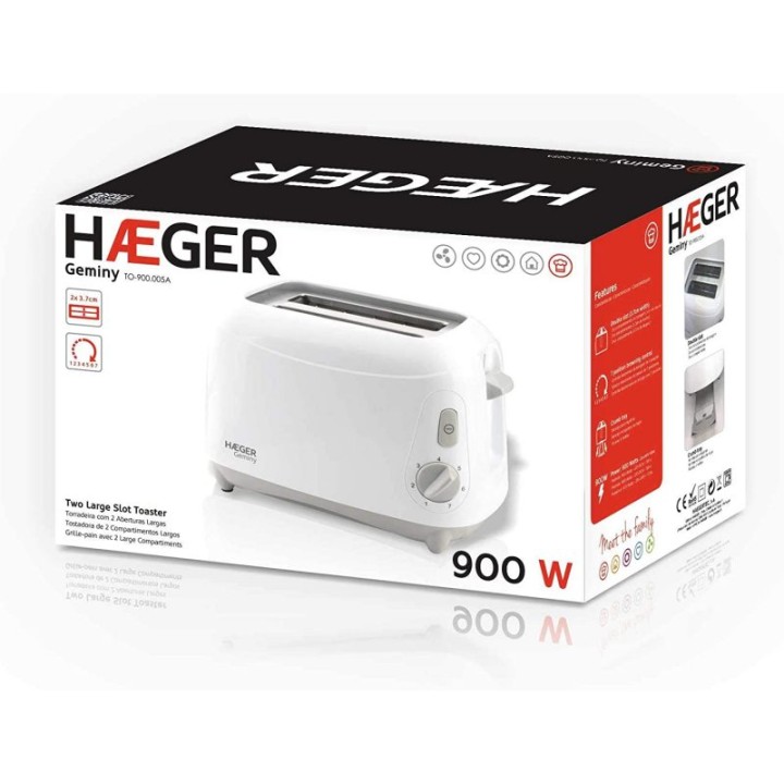 Haeger Geminy Tostadora 2 Ranuras 900W