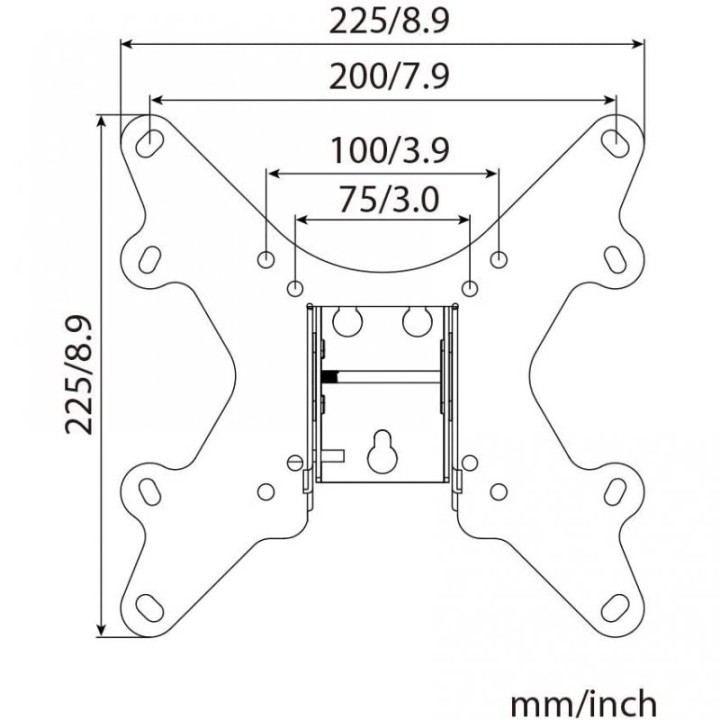 Haeger Tilt Soporte de TV 23"-37" VESA 200x200 Máx 37Kg