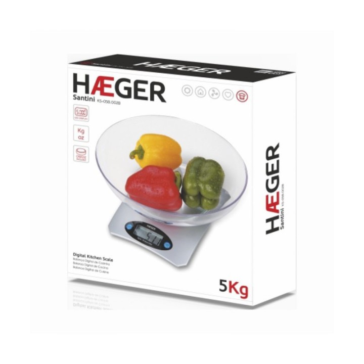Haeger Santini Báscula de Cocina Digital