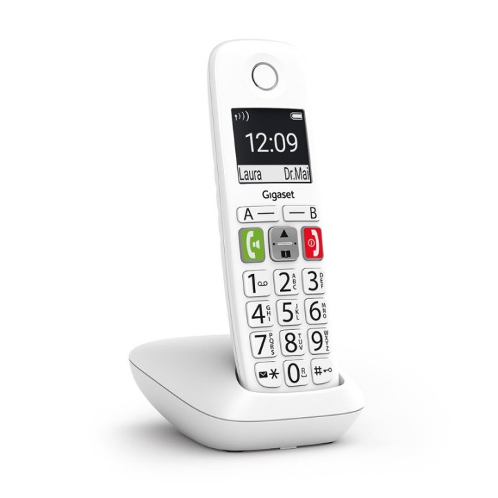 Gigaset E290 Teléfono Inalámbrico Teclas Grandes Blanco