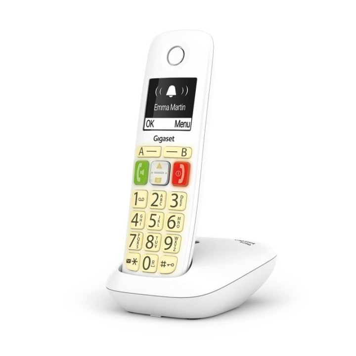 Gigaset E290 Teléfono Inalámbrico Teclas Grandes Blanco