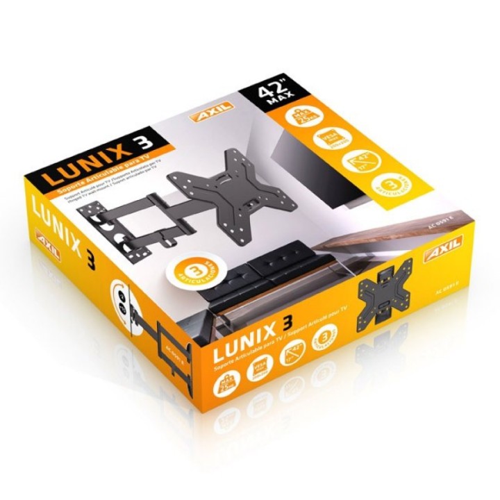 Axil Lunix 3 Soporte Orientable para TV 17"-42" VESA 200X200 Máx 25Kg