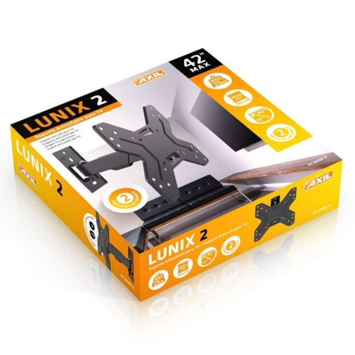 Axil Lunix 2 Soporte Articulable para TV 17"-42" VESA 200x200 Máx 25Kg