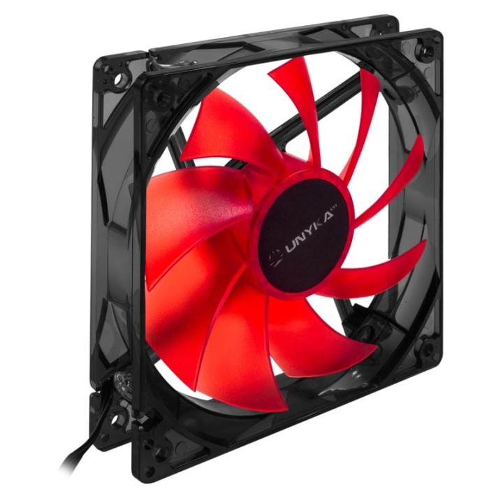 Unykach Ventilador 120x120mm LED Rojo