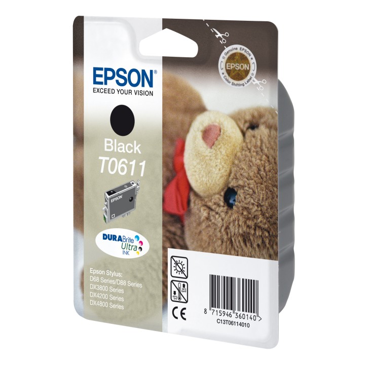 Tinta Epson T0611 Negro 8ml (C13T06114010)
