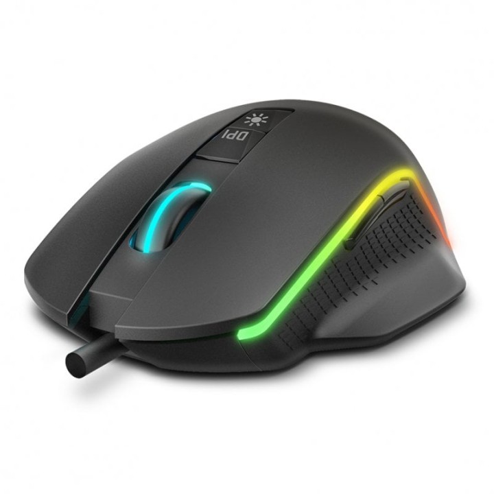 Krom Keos Ratón Gaming RGB 6400DPI Negro