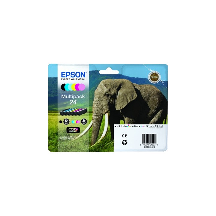 Tinta Epson T2428 Pack 6 Colores (C13T24284011)