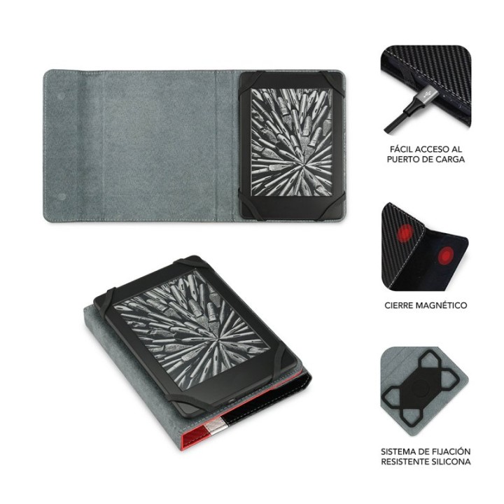 Subblim Clever Funda para Ebook 6" Roja