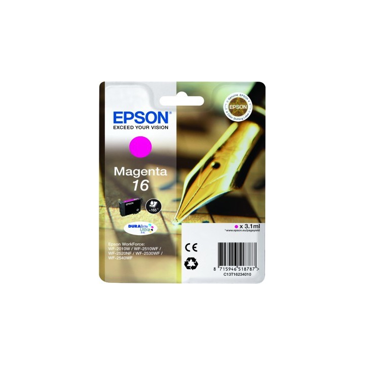 Tinta Epson 16 T1623 Magenta 3.1ml (C13T16234012)