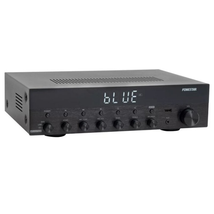 Fonestar AS-6060 Amplificador Estéreo Hi-Fi 60+60W RMS Bluetooth/USB/FM