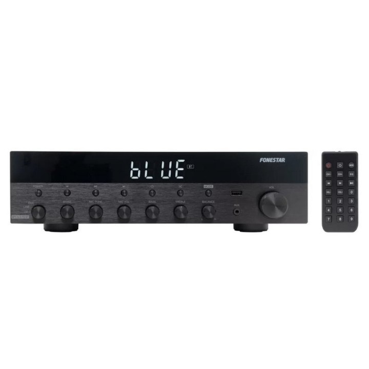 Fonestar AS-6060 Amplificador Estéreo Hi-Fi 60+60W RMS Bluetooth/USB/FM