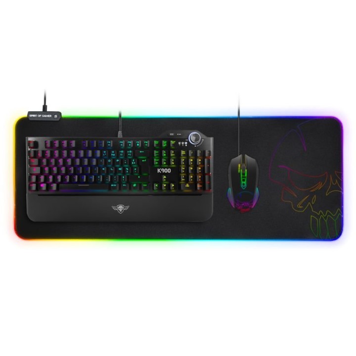 Spirit of Gamer Skull RGB Alfombrilla Gaming XXL