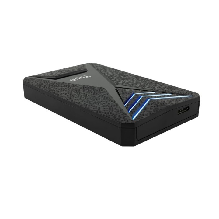 TooQ TQE-2550BL Caja Externa Gaming LED Azul 2.5" SATA3 USB 3.0/3.1 Gen1