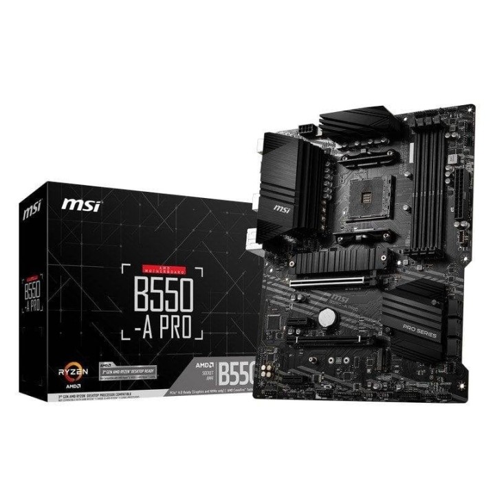 Placa Base MSI B550-A PRO B550 AM4 DDR4 ATX Gigabit LAN M.2 CrossfireX