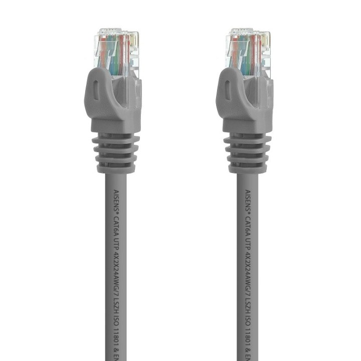 Aisens Cable de Red RJ45 UTP LSZH AWG24 Cat.6A 2m Gris