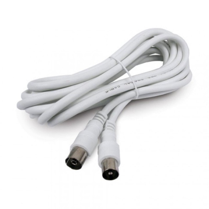 Axil Cable Coaxial Prolongador de Antena 2.5m Blanco