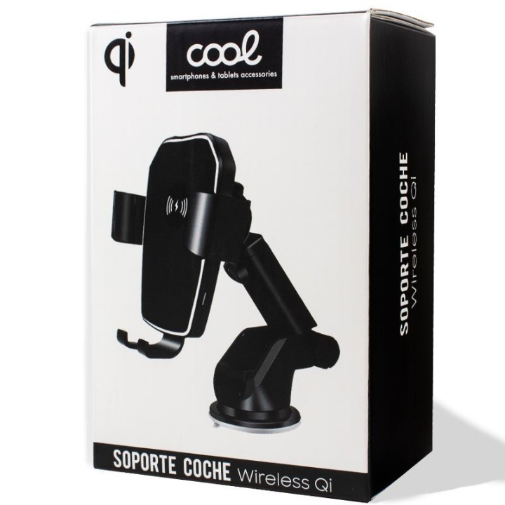 Cool Soporte Universal De Coche con Carga Inalámbrica Qi