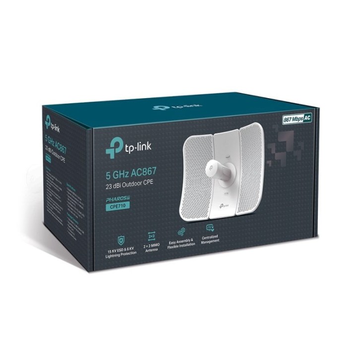 TP-Link CPE710 Antena WiFi Exterior 5GHz AC 867Mbps PoE 23dBi