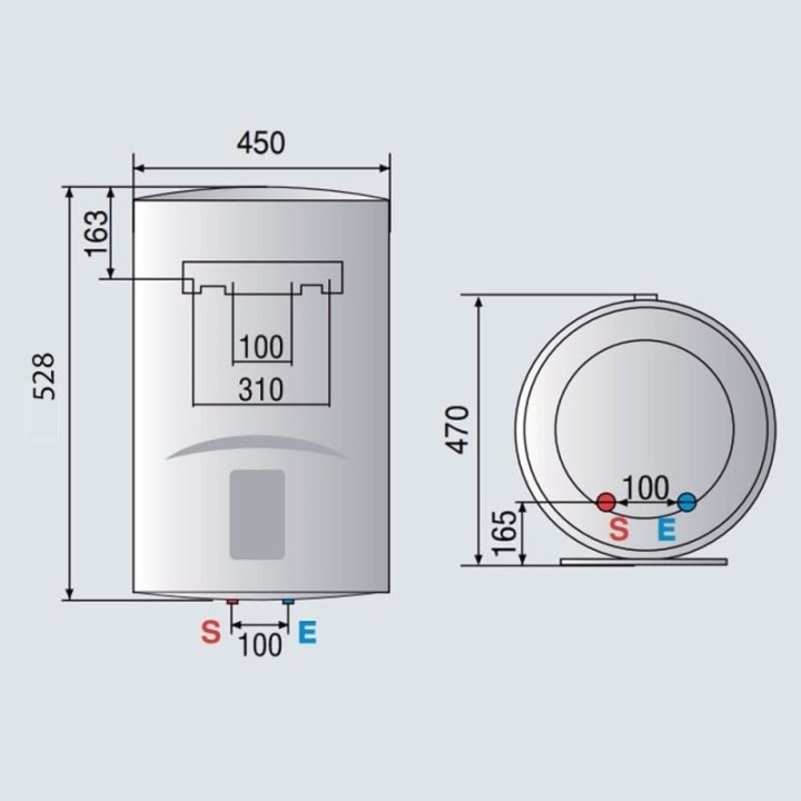 Ariston Lydos ECO Termo Eléctrico Vertical 50L B