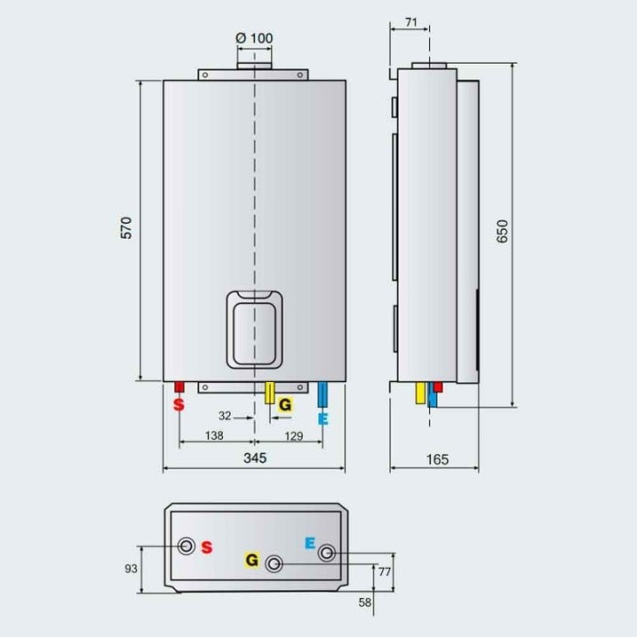 Ariston Next EVO X SFT Calentador Gas Butano/Propano 11L A
