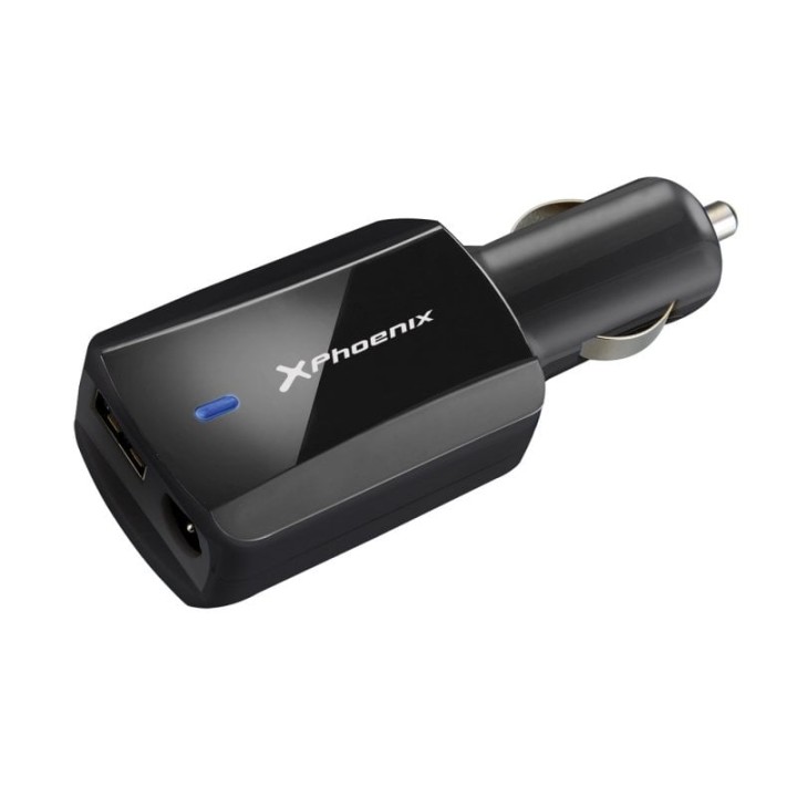 Phoenix Cargador Adaptador de Coche Universal 90W Negro