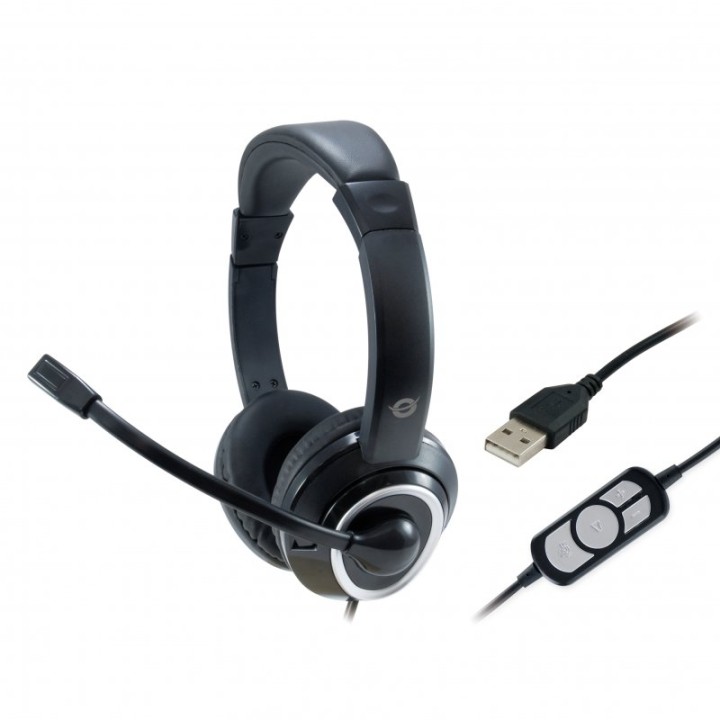 Conceptronic Polona Auriculares USB Negros