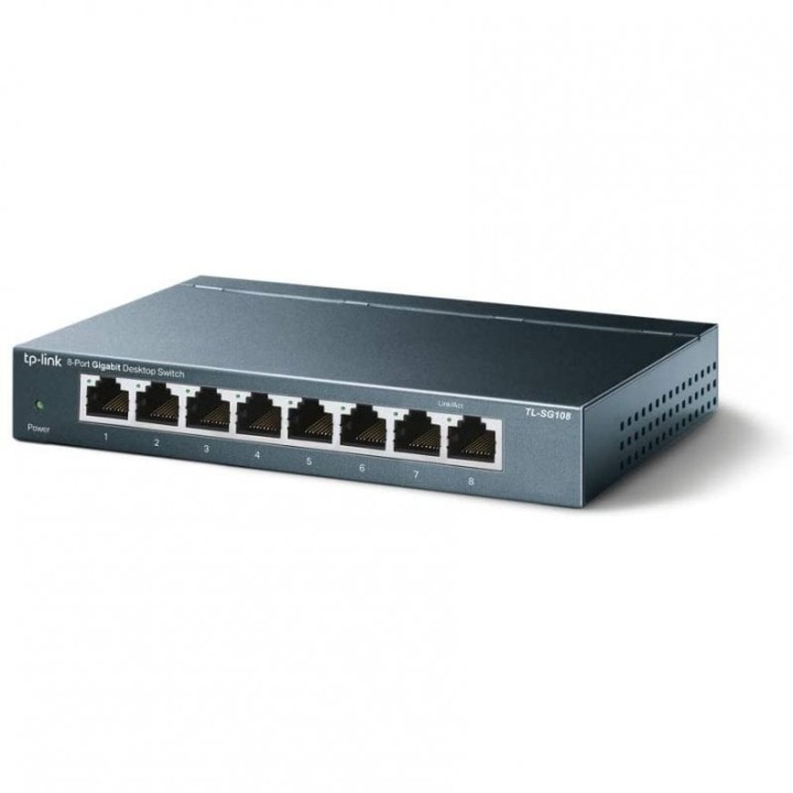 TP-Link TL-SG108S Switch No Administrado 8 Puertos Gigabit Ethernet
