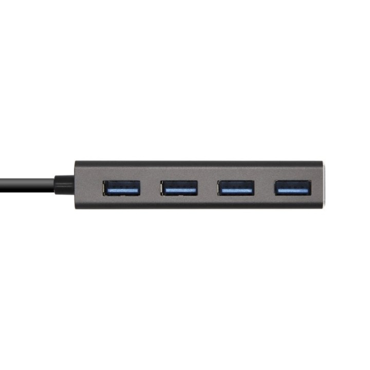 Aisens HUB USB 3.1 Tipo C a 4x USB 3.1 Tipo A 15cm Gris