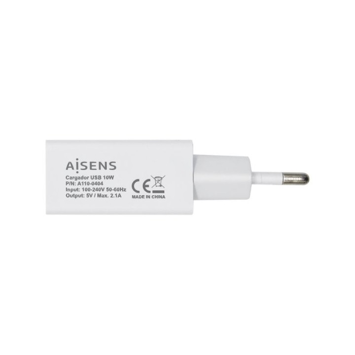 Aisens Cargador USB 10W 5V/2A Blanco