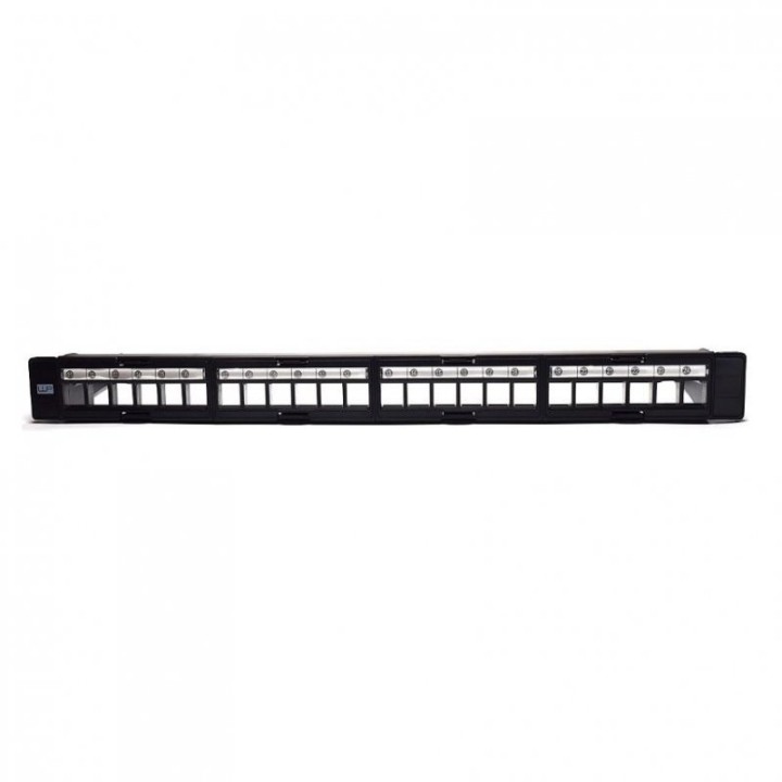 WP Panel de Parcheo Blanco Modular para 24 Módulos de Keystone UTP 1U