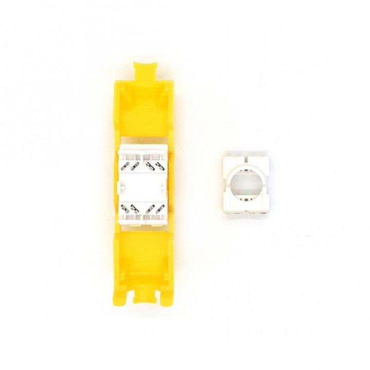 WP Módulo Keystone sin Blindaje ToolFree Cat 6A Amarillo