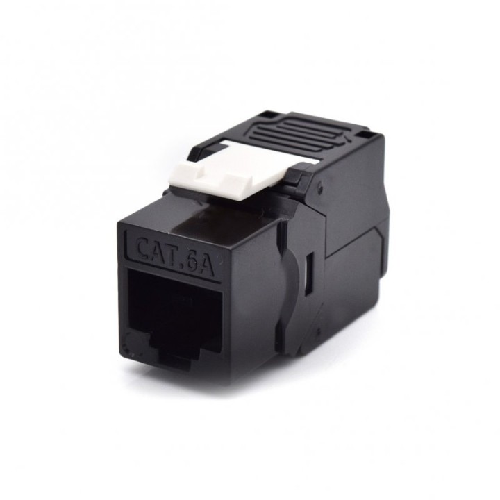 WP Módulo Keystone sin Blindaje ToolFree Cat 6A Negro