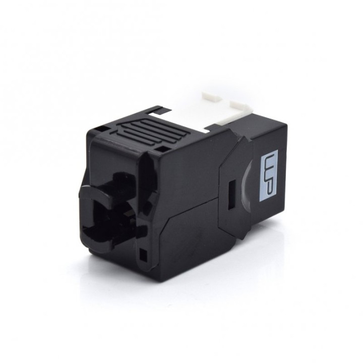 WP Módulo Keystone sin Blindaje ToolFree Cat 6A Negro