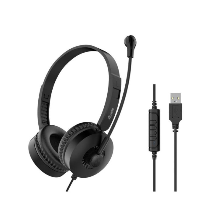 Equip 245301 Auriculares USB con Micrófono