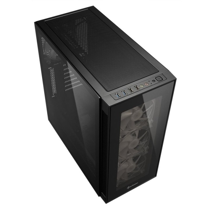 Sharkoon TG5 Pro RGB Cristal Templado USB 3.1 Negra