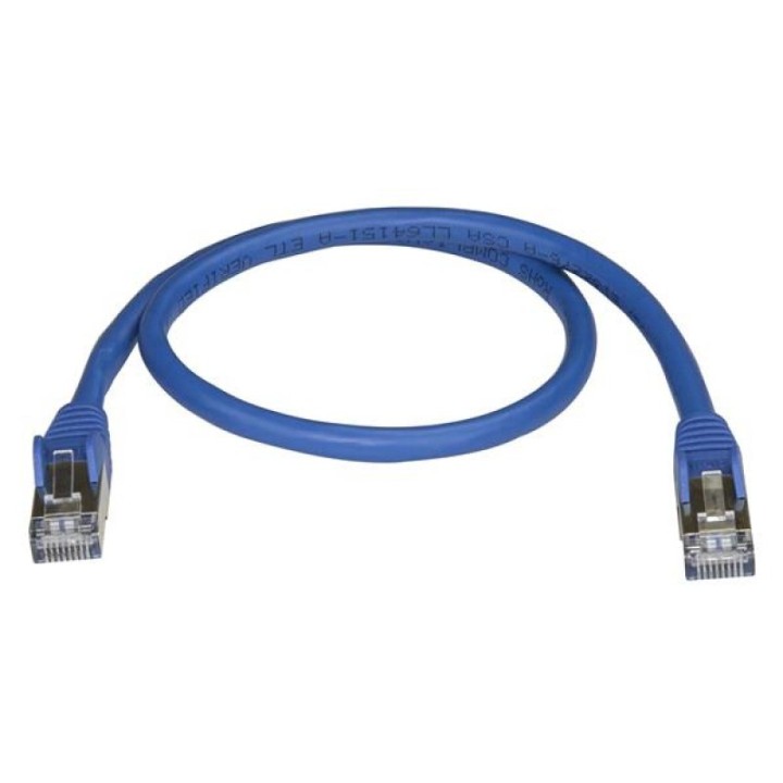 StarTech Cable de Red STP Snagless Cat 6A 0.5m Azul