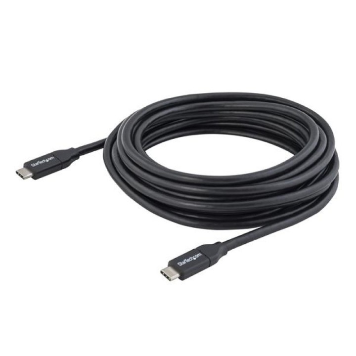 StarTech Cable USB-C con PD 5A 4m Negro