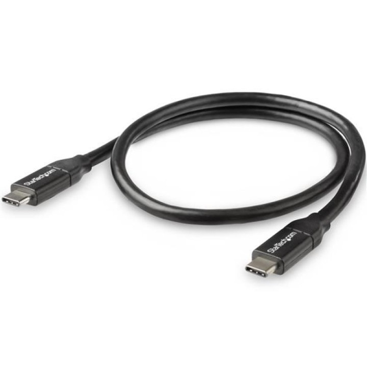 StarTech Cable USB-C con PD 5A 0.5m Negro