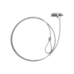 Tooq Cable de Seguridad Universal con Combinación para Portátiles 1.5 metros