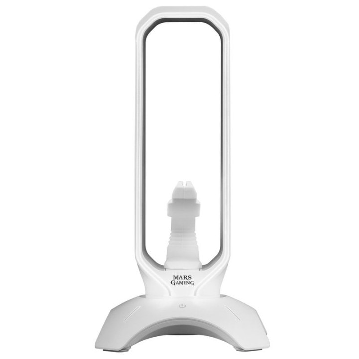 Mars Gaming MHHPRO Soporte Auriculares + Bungee para Ratón + HUB 2x USB 3.0 Blanco