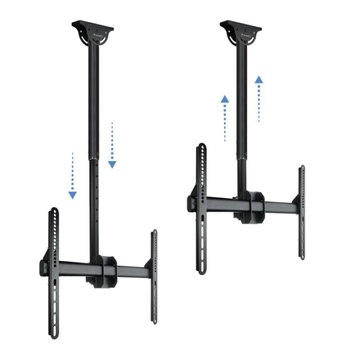 TooQ LPCE1170TSLI-B Soporte de Techo Giratorio para Monitor/TV 37"-70" VESA 600x400 Máx 50Kg