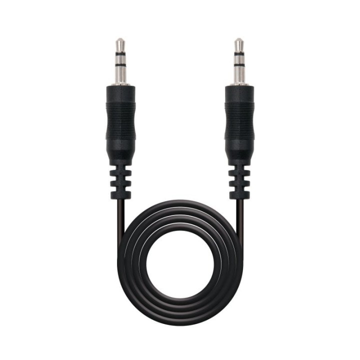Nanocable Cable Jack 3.5mm Macho/Macho 5m Negro