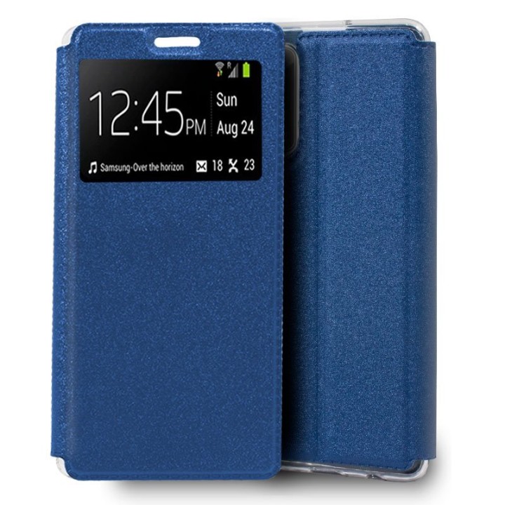 Cool Funda Flip Cover Liso Azul para Samsung Galaxy Note 20 Ultra