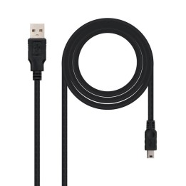 Nanocable Cable USB 2.0 Tipo A Macho a Mini USB Macho 1m Negro